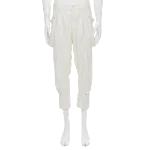 White Polyester Issey Miyake Pants