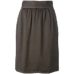 Brown Acetate Fendi Skirt