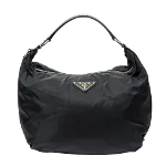 Black Canvas Prada Handbag