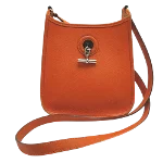 Orange Leather Hermès Shoulder Bag