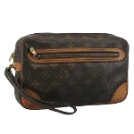 Brown Canvas Louis Vuitton Marly Dragonne