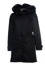 Black Fabric Woolrich Jacket