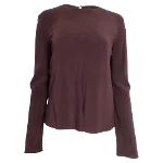 Burgundy Fabric The Row Top