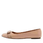 Beige Leather Salvatore Ferragamo Flats