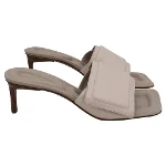 Beige Leather Jacquemus Heels