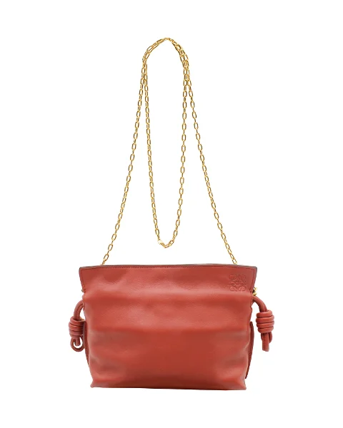 Red Leather Loewe Shoulder Bag