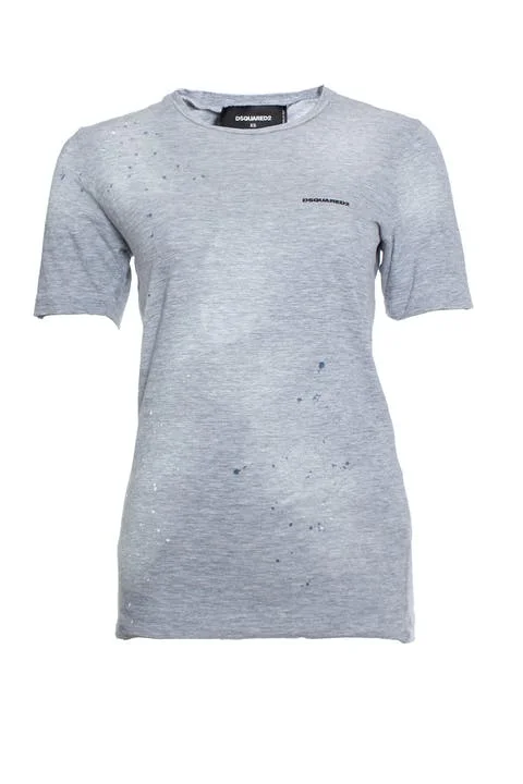 Grey Cotton Dsquared2 Shirt
