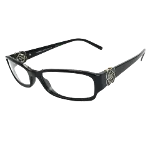 Black Glass Chanel Glasses 