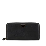 Black Leather Prada Wallet