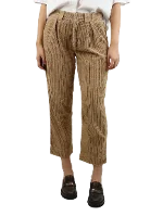 Beige Corduroy Ganni Pants