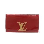 Red Leather Louis Vuitton Wallet