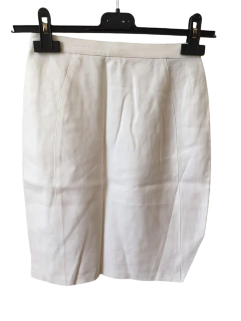 White Fabric Mugler Skirt