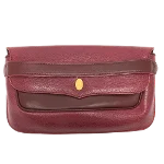 Red Leather Cartier Clutch