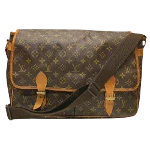 Brown Canvas Louis Vuitton Gibeciere