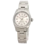 Silver Glass Rolex Watch