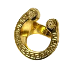 Gold Metal Versace Ring