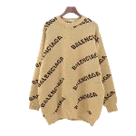 Beige Knit Balenciaga Sweatshirt