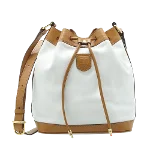 White Canvas Celine Big Bag Bucket