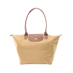 Brown Leather Longchamp Handbag