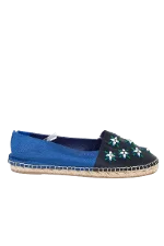 Blue Fabric Dior Espadrilles