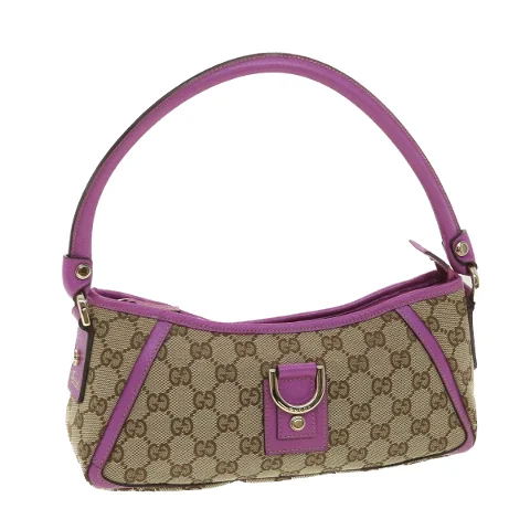Beige Canvas Gucci Handbag