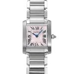 Pink Glass Cartier Watch