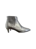 Silver Leather Celine Boots
