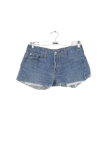 Blue Cotton Levi's Shorts