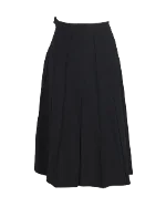 Black Wool Chanel Skirt