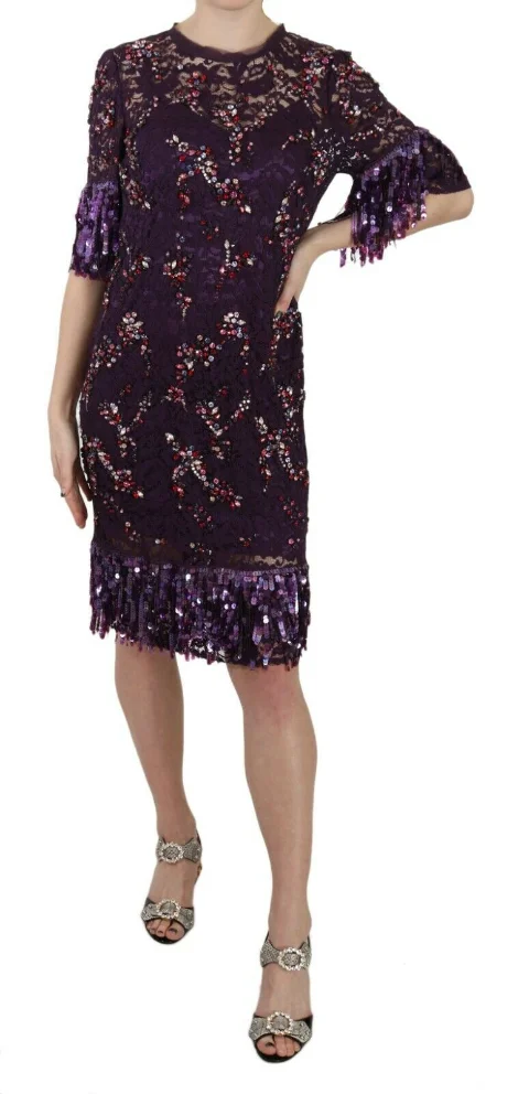 Purple Fabric Dolce & Gabbana Dress