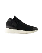 Black Leather Y-3 Sneakers