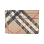 Beige Canvas Burberry Wallet