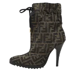 Green Canvas Fendi Boots