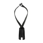 Black Leather Armani Necklace