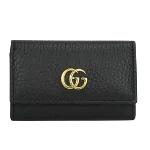 Black Leather Gucci Key Holder