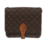 Brown Canvas Louis Vuitton Cartouchiere