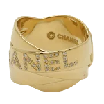 Gold Metal Chanel Ring