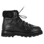 Black Leather Moncler Boots