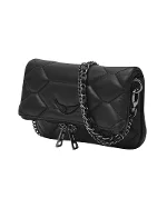 Black Leather Zadig & Voltaire Crossbody Bag