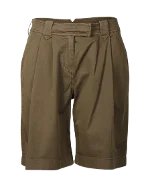 Brown Cotton Burberry Shorts