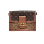 Brown Leather Louis Vuitton Dauphine