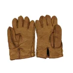 Brown Leather Prada Gloves