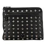 Black Plastic MCM Clutch