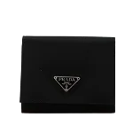 Black Leather Prada Wallet