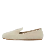 Beige Suede Prada Flats