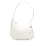 White Leather The Row Shoulder Bag