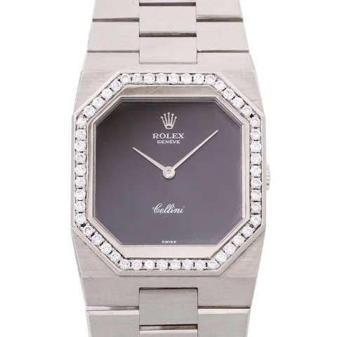 Silver Fabric Rolex Watch