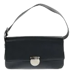 Navy Leather Salvatore Ferragamo Shoulder Bag