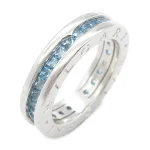 Blue White Gold Bvlgari Ring