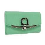 Green Leather Salvatore Ferragamo Key Holder